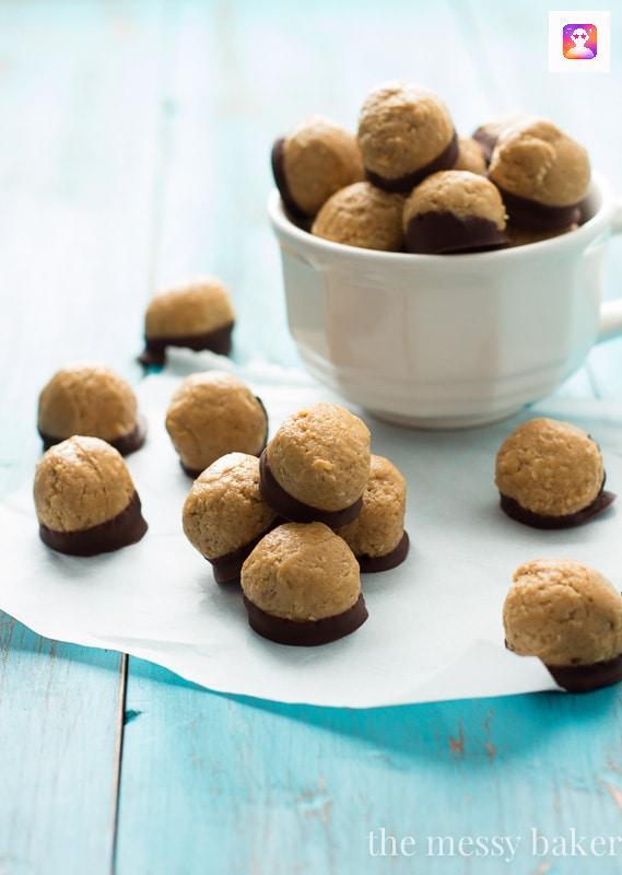 Healthy Peanut Butter Buckeyes